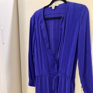 Size 10 Diane vonFurstenberg long sleeve knee length silk dress